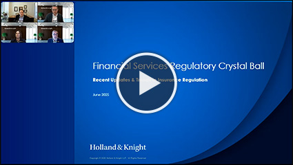 White play button on blue PowerPoint slide